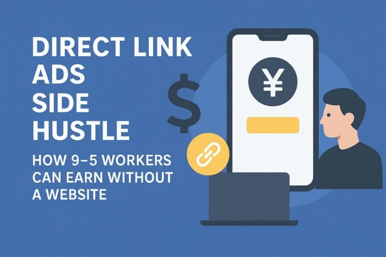 Direct Link Ads Side Hustle: A Way To Earn Without a Website