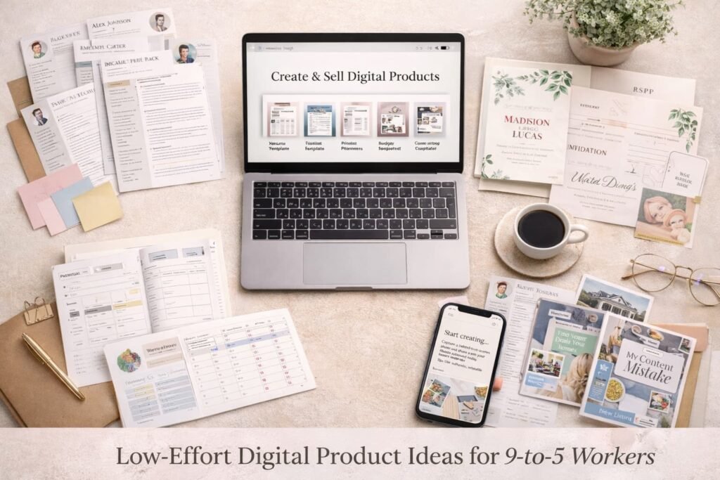 Low-Effort Digital Product Ideas for 9-5 Workers