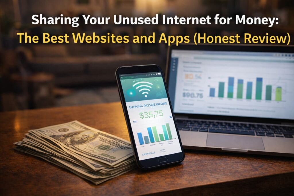 Sharing Unused Internet Bandwidth for Money _The Best Websites and Apps (Honest Review)