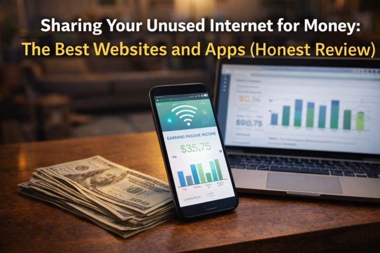 Sharing Unused Internet Bandwidth for Money _The Best Websites and Apps (Honest Review)