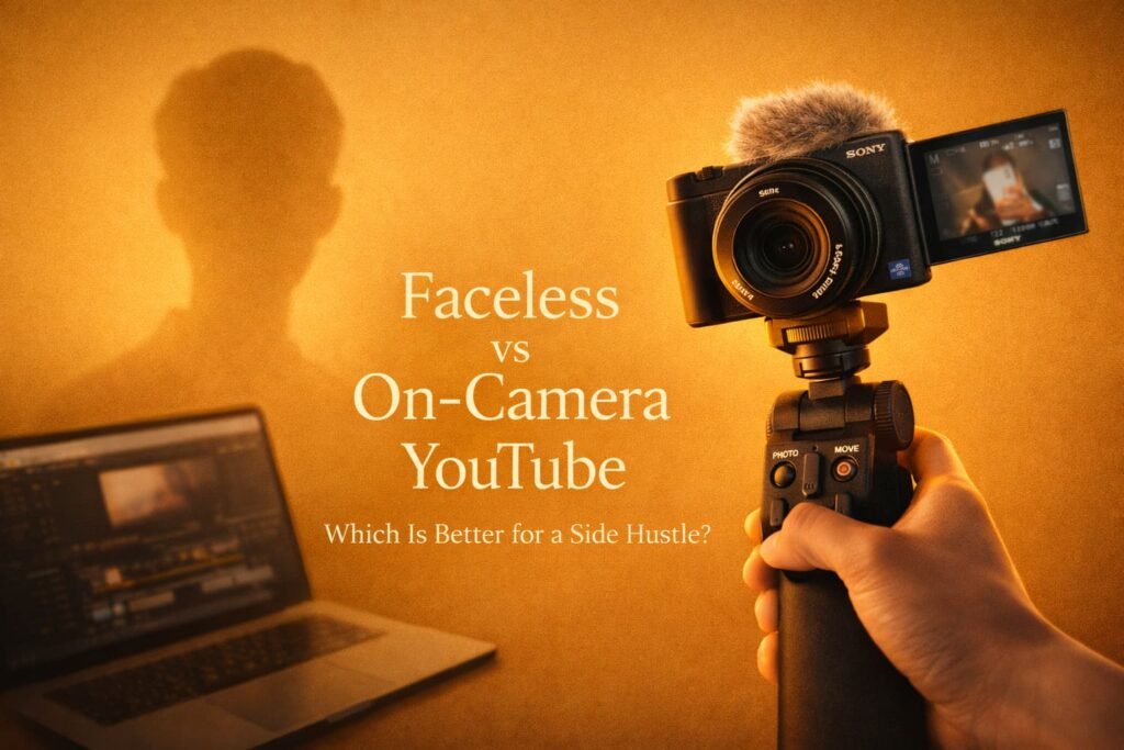 Faceless vs On-Camera YouTube: Which Is Better for a Side Hustle