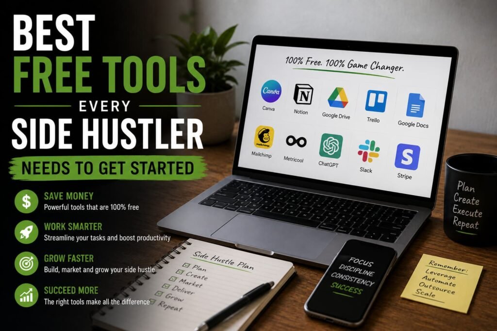 Best Free Tools Every Side Hustler Needs to Get Started