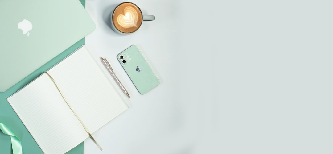 Desk flat lay representing digital products as a passive income stream