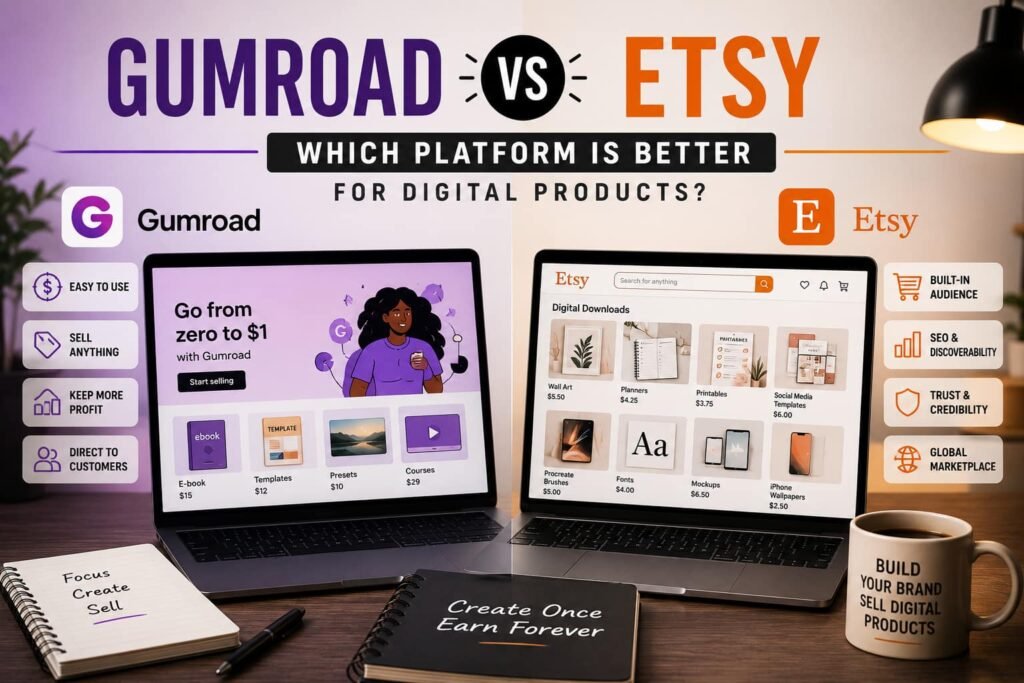 Gumroad vs Esty