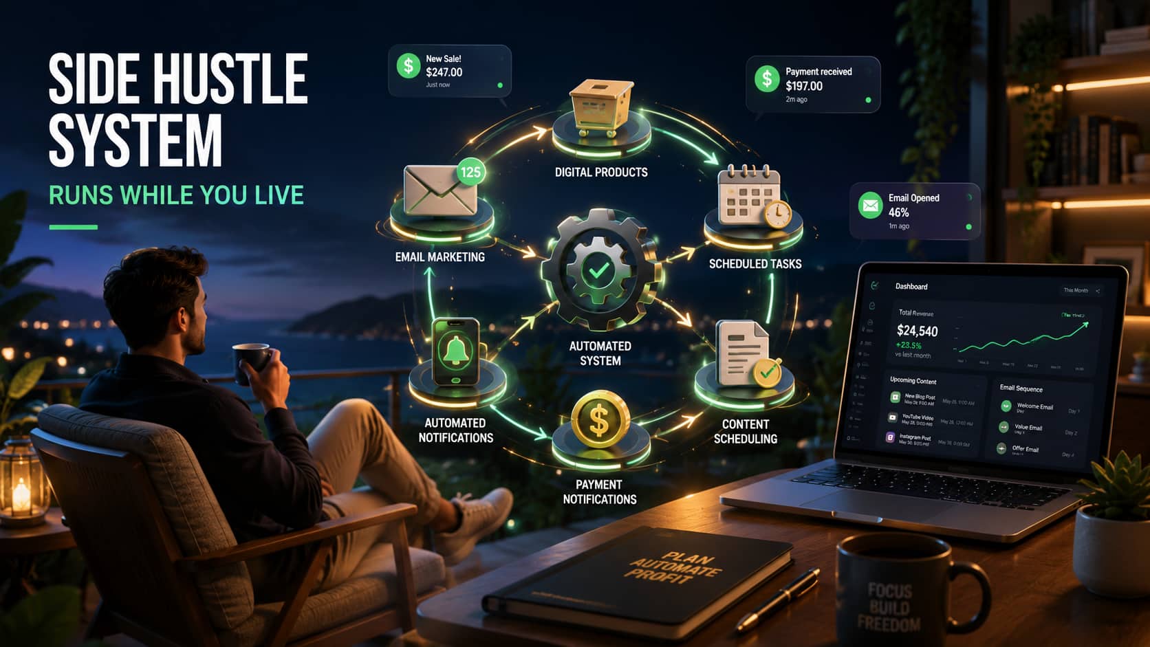 How to Set Up a Simple Side Hustle System That Runs Without Constant Attention