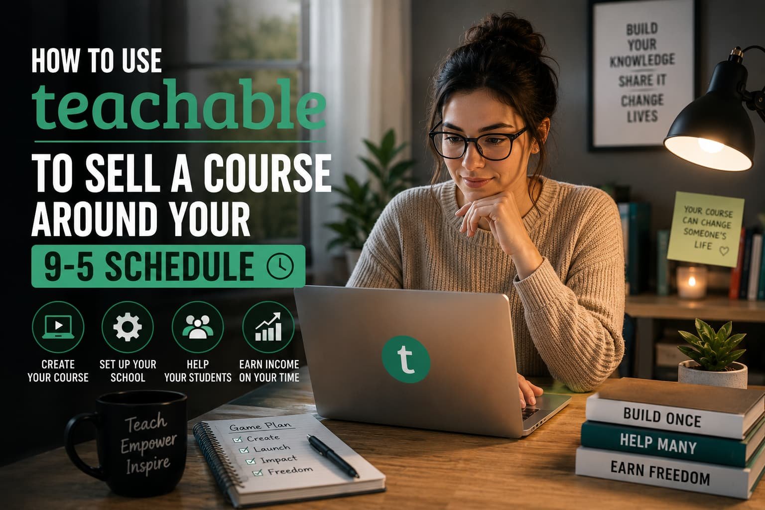 How to Use Teachable to Sell a Course Around Your 9-5 Schedule