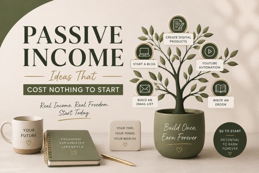 Passive Income Ideas That Cost Nothing to Start