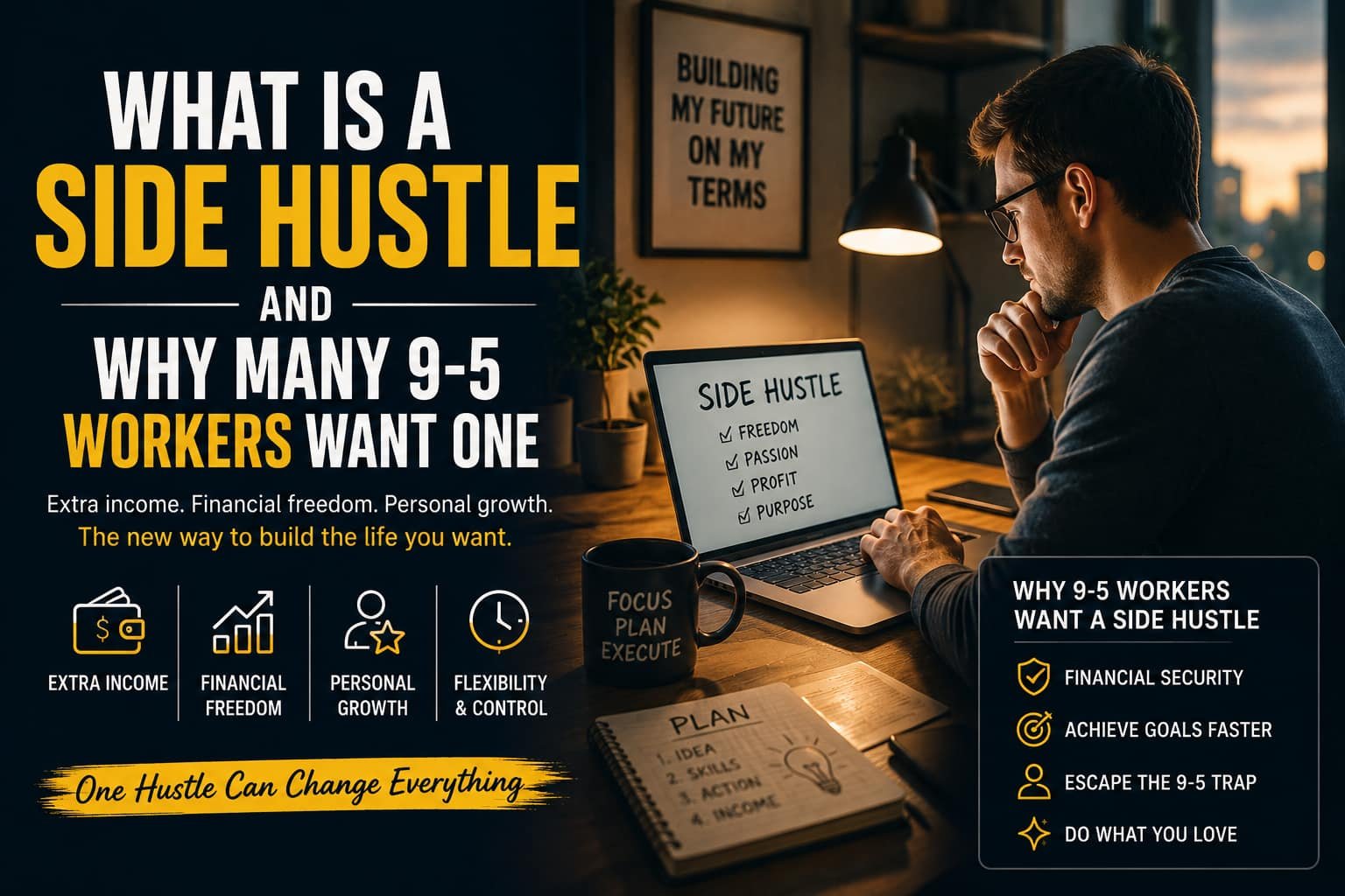 What Is a Side Hustle and Why Many 9-5 Workers Want One