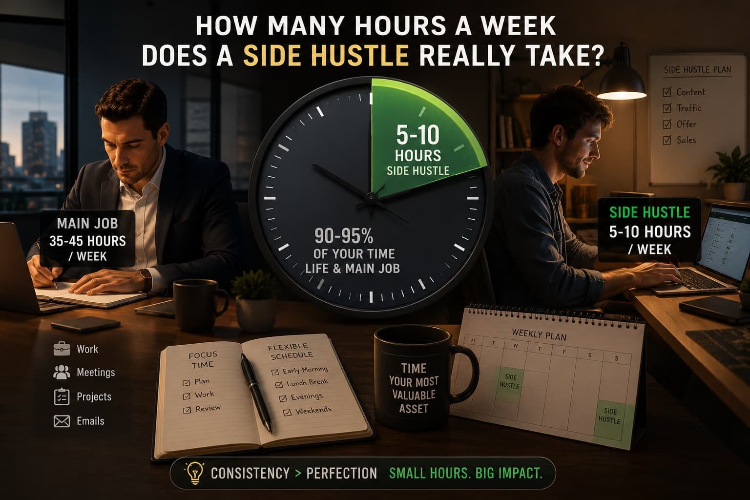 How many hours a week does a side hustle really take