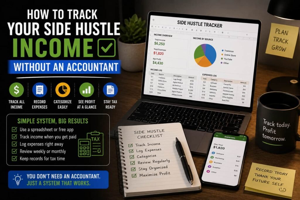 How to Track Your Side Hustle Income Without an Accountant